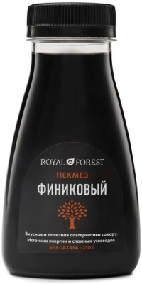 -15% Пекмез финиковый (сироп), Royal Forest, Транскэроб, 250 г (до 07.24г)