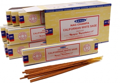 Благовония масала Калифорнийский Белый шалфей (NS Californian White Sage) SATYA, 15 г