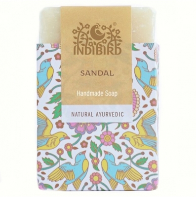 Мыло аюрведическое Сандал (Sandal Ayurvedic Soap) Indibird, 100 г