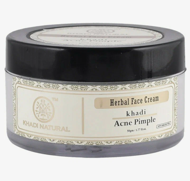 Крем для лица Против Акне с маслом ши (Herbal Face Cream Acne Pimple), Khadi, 50 г Крем для лица Против Акне с маслом ши (Herbal Face Cream Acne Pimple), Khadi, 50 г