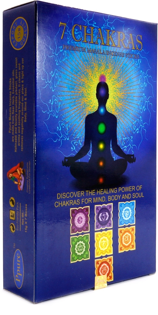 Благовония Семь Чакр (NS 7 Chakras) PPURE, 7х15 г Благовония Семь Чакр (NS 7 Chakras) PPURE, 7х15 г