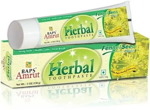 Зубная паста с Фенхелем (Herbal Toothpaste Fennel Seed Flavour) Baps Amrut, 150г Зубная паста с Фенхелем (Herbal Toothpaste Fennel Seed Flavour) Baps Amrut, 150г