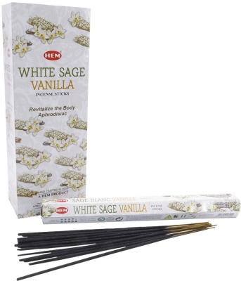 Благовония Белый Шалфей-Ваниль (Hexa White Sage Vanilla) HEM, 20г