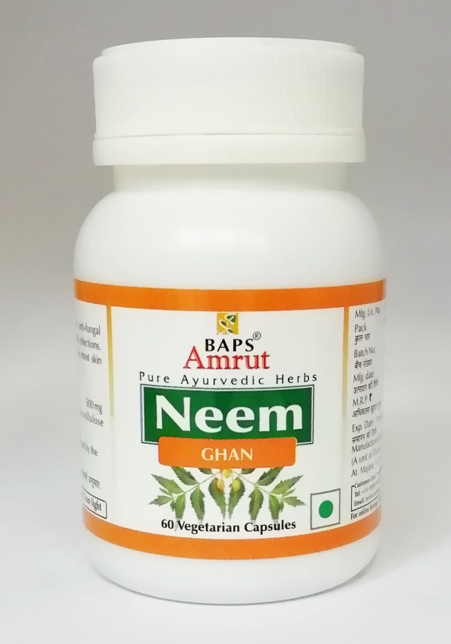 Ним Гхан (Neem Ghan) Baps Amrut, 60 капс. Ним Гхан (Neem Ghan) Baps Amrut, 60 капс.