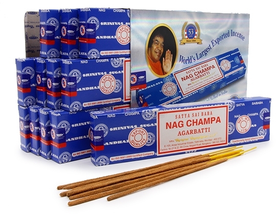 Благовония Наг Чампа Агарбатти (NS Nag Champa Agarbatti), SATYA, 10г/15г/40г/100г/конусы