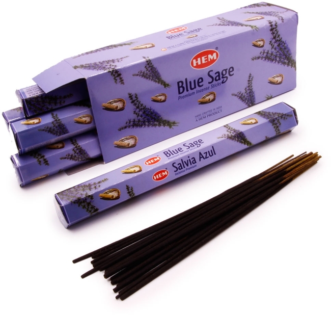 Благовония Голубой Шалфей (Hexa Blue Sage), HEM, 20г Благовония Голубой Шалфей (Hexa Blue Sage), HEM, 20г
