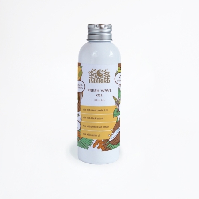 Свежая волна, масло для волос от перхоти (Fresh Wave Hair Oil), Indibird, 150мл Свежая волна, масло для волос от перхоти (Fresh Wave Hair Oil), Indibird, 150мл