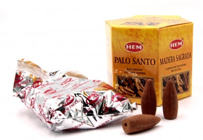 Благовония пуля Пало Санто стелющийся дым (Back Flow Palo Santo) HEM, 40 шт 