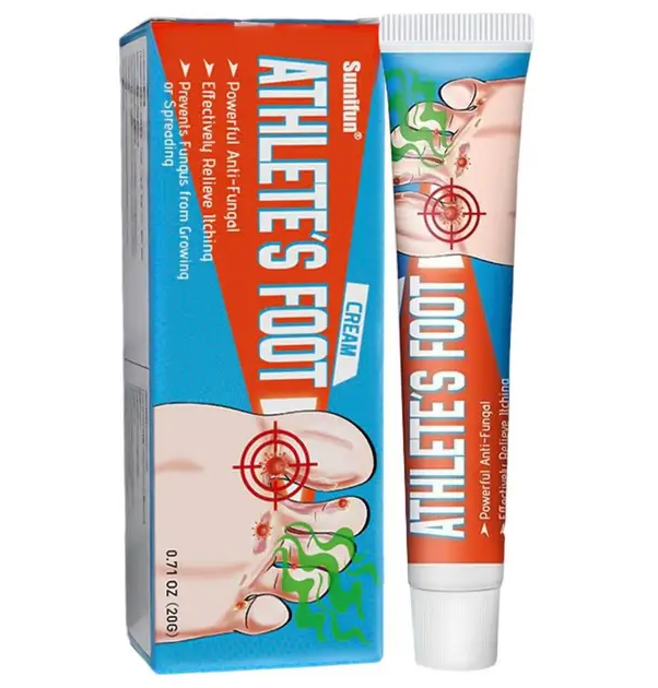 Атлетс Фут (Athlete`s Foot Сream Sumifun) крем-бальзам для ног от грибка, 20 г Атлетс Фут (Athlete`s Foot Сream Sumifun) крем-бальзам для ног от грибка, 20 г