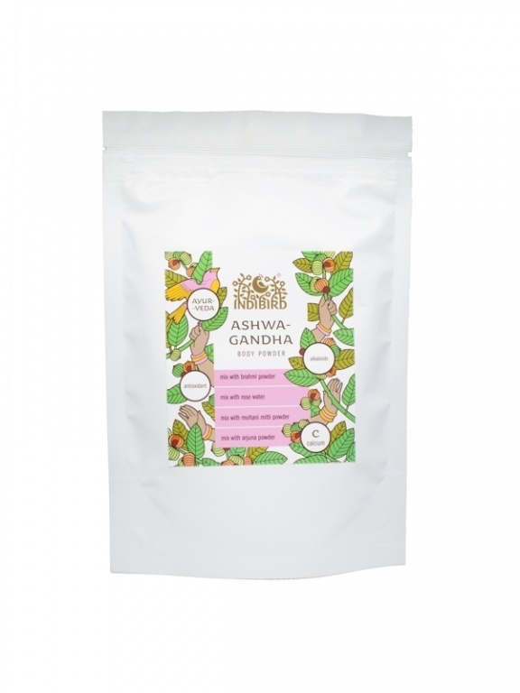 Ашваганда, порошок для тела (Ashwagandha Body Powder), Indibird, 100г