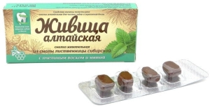 Смолка жевательная "Живица с Мятой", Алтайский нектар, 0.8 г х 4 шт Смолка жевательная "Живица с Мятой", Алтайский нектар, 0.8 г х 4 шт