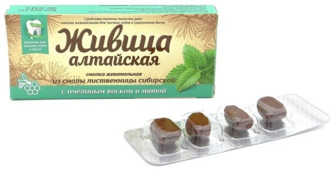Смолка жевательная "Живица с Мятой", Алтайский нектар, 0.8 г х 4 шт Смолка жевательная "Живица с Мятой", Алтайский нектар, 0.8 г х 4 шт
