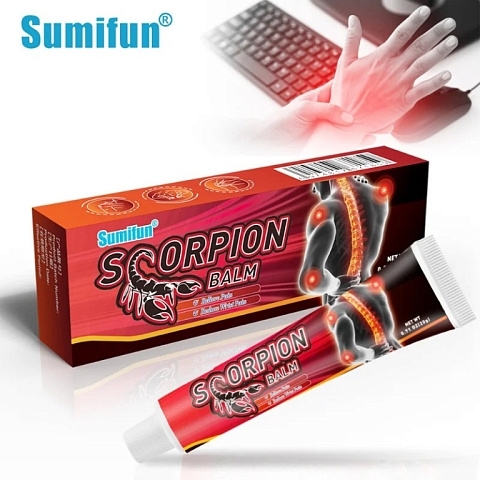 Скорпион Балм (Scorpion balm Sumifun) обезболивающий бальзам для суставов и мышц, 20 г Скорпион Балм (Scorpion balm Sumifun) обезболивающий бальзам для суставов и мышц, 20 г