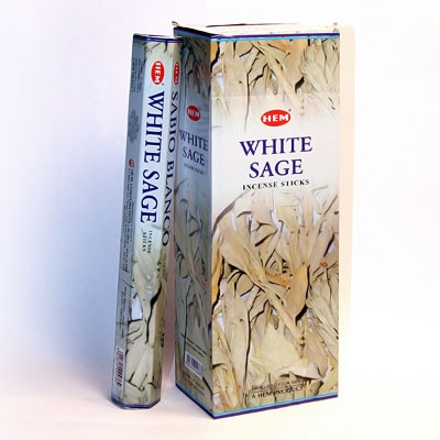 Благовония Белый Шалфей (Hexa White Sage) HEM, палочки / конусы