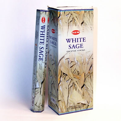 Благовония Белый Шалфей (Hexa White Sage) HEM, палочки Благовония Белый Шалфей (Hexa White Sage) HEM, палочки