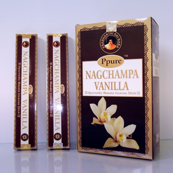 Благовония НагЧампа Ваниль (NS NagChampa Vanilla) PPURE, 15г Благовония НагЧампа Ваниль (NS NagChampa Vanilla) PPURE, 15г