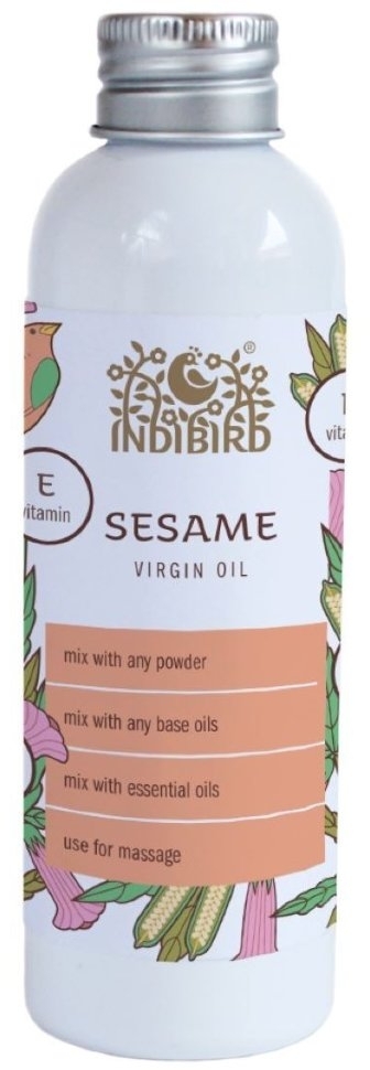 Кунжутное масло, холодный отжим (Sesame Oil Virgin) Indibird, 150мл/5л Кунжутное масло, холодный отжим (Sesame Oil Virgin) Indibird, 150мл/5л