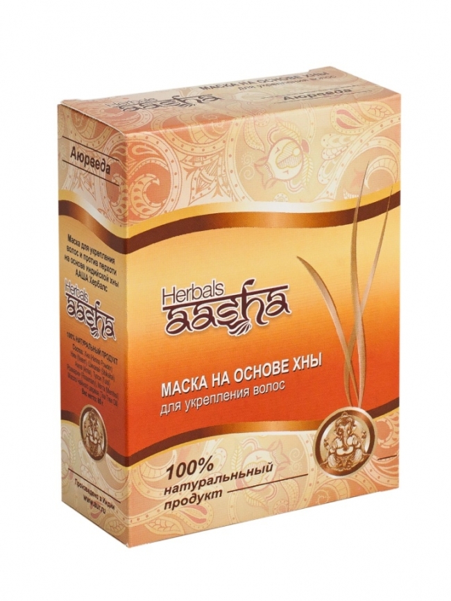 Маска для волос на основе хны Aasha Herbals, 80г Маска для волос на основе хны Aasha Herbals, 80г