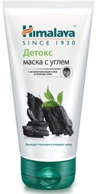 -30% Маска Детокс с активированным углём и зелёным чаем, Himalaya Herbals, 75мл (срок 23/10/24)