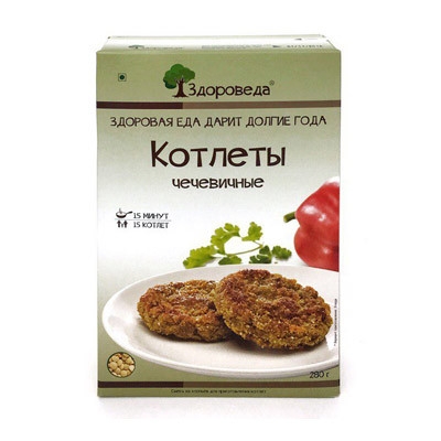 Котлеты чечевичные, Здороведа, 280 г Котлеты чечевичные, Здороведа, 280 г