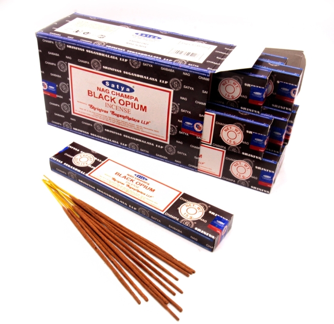 Благовония масала Наг Чампа Черный Опиум (NS Nag Champa Black Opium) SATYA, 15 г Благовония масала Наг Чампа Черный Опиум (NS Nag Champa Black Opium) SATYA, 15 г