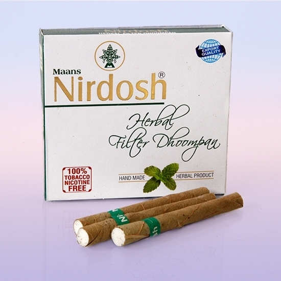 Сигареты без табака с фильтром, Нирдош (Nirdosh), 20 шт, 30г Сигареты без табака с фильтром, Нирдош (Nirdosh), 20 шт, 30г