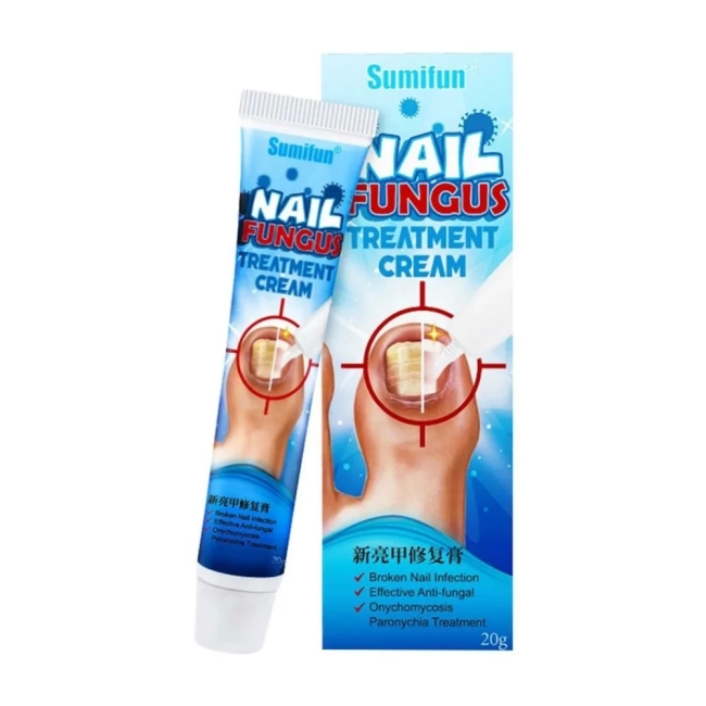 Нейл фунгус тритмент (Nail Fungus Treatment cream Sumifun) крем для лечения ногтей от грибков, 20 г Нейл фунгус тритмент (Nail Fungus Treatment cream Sumifun) крем для лечения ногтей от грибков, 20 г