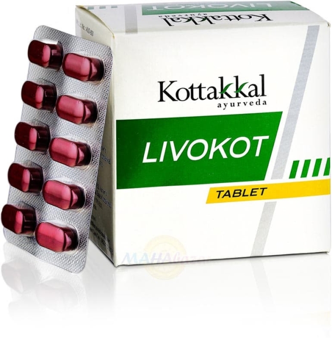 Ливокот (Livokot tab), Kottakkal, 10 таб. / 100 таб. Ливокот (Livokot tab), Kottakkal, 10 таб. / 100 таб.