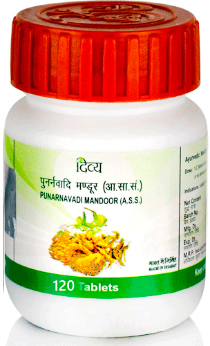 Пунарнавади Мандур (Punarnavadi Mandoor), Divya/Patanjali, 60/120 таб Пунарнавади Мандур (Punarnavadi Mandoor), Divya/Patanjali, 60/120 таб