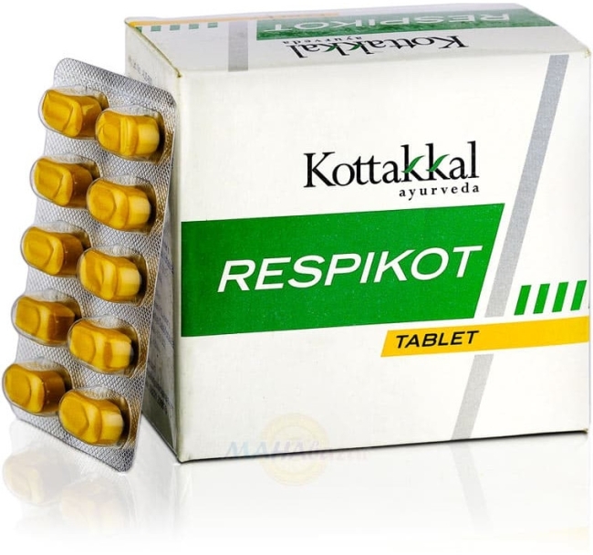 Респикот (Respikot tab), Kottakkal, 10 таб. / 100 таб. Респикот (Respikot tab), Kottakkal, 10 таб. / 100 таб.