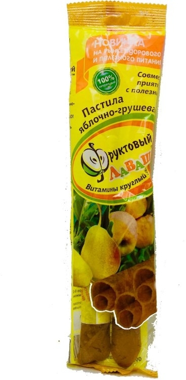 Пастила Фруктовый лаваш, яблочно-грушевая, Андатэль, 70 г Пастила Фруктовый лаваш, яблочно-грушевая, Андатэль, 70 г