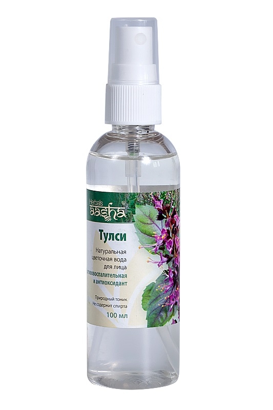 Цветочная вода Тулси, Aasha Herbals, 100мл Цветочная вода Тулси, Aasha Herbals, 100мл