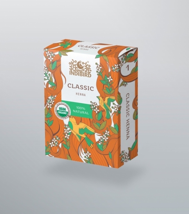 Хна натуральная (Classic Henna), Indibird, 50 г/100г/1 кг