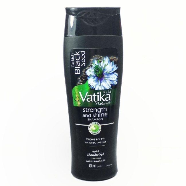 Шампунь Сила и Блеск с черным тмином (Black seed), Dabur Vatika, 200 мл Шампунь Сила и Блеск с черным тмином (Black seed), Dabur Vatika, 200 мл