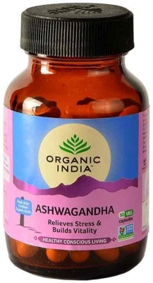 Ашваганда (Ashwagandha), Organic India, 60 капс. 