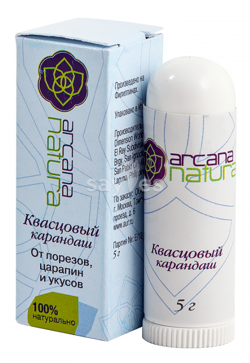 Квасцовый карандаш от порезов, царапин и укусов, Arcana Natura, 5г Квасцовый карандаш от порезов, царапин и укусов, Arcana Natura, 5г