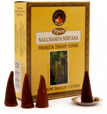 Благовония Нирвана конусы (cones Nirvana) PPURE, 15 г