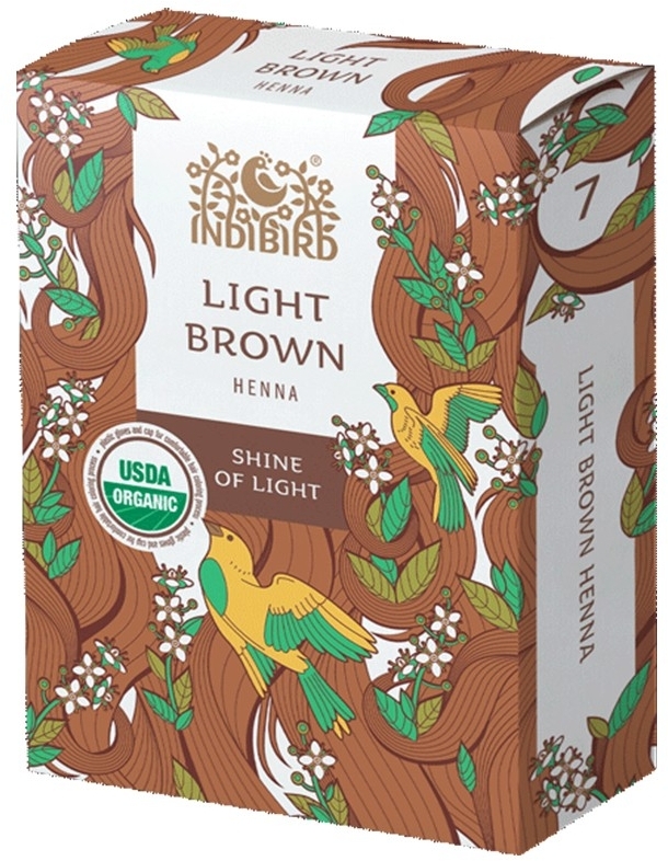 Хна Светло-Коричневая (Light Brown Henna), Indibird, 100г/1 кг