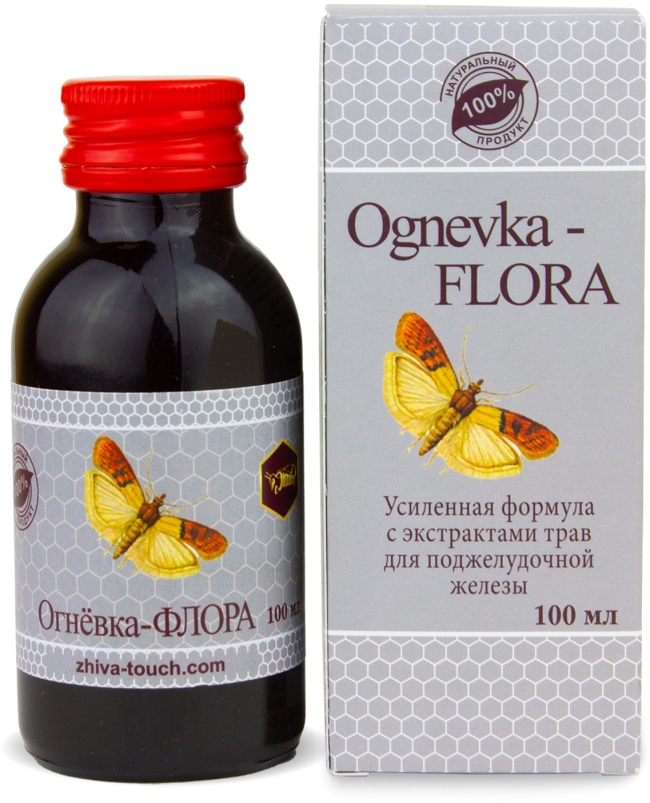 Огневка-Флора, бальзам с экстрактами трав для поджелудочной железы, Жива, 100 мл Огневка-Флора, бальзам с экстрактами трав для поджелудочной железы, Жива, 100 мл