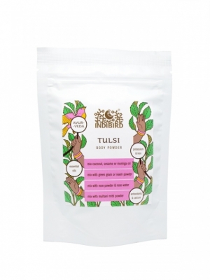Тулси, порошок для лица и тела (Tulsi Body Powder), Indibird, 50г/1 кг