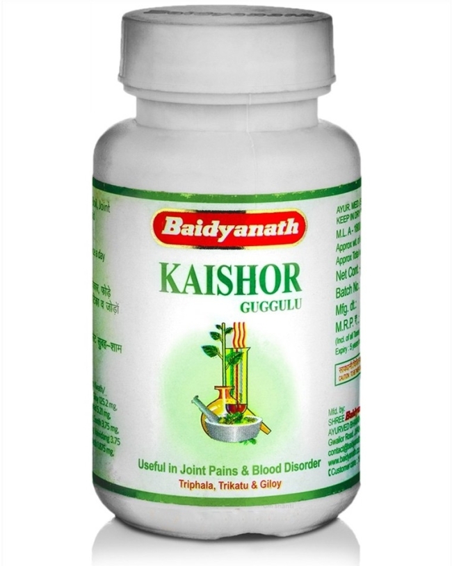 Кайшор гуггул (Kaishor guggulu) Baidyanath, 80 таб. Кайшор гуггул (Kaishor guggulu) Baidyanath, 80 таб.
