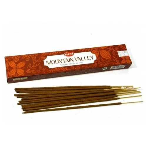 Благовония Горная долина (Mountain Valley Premium Masala Incense), HEM, 15 г Благовония Горная долина (Mountain Valley Premium Masala Incense), HEM, 15 г