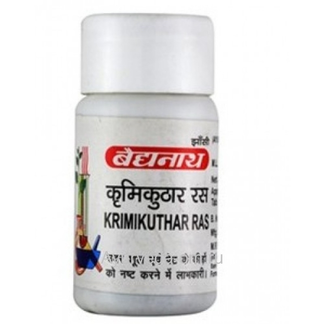 Кримикутхар Рас (Krimikuthar Ras) Baidyanath, 80 таб. Кримикутхар Рас (Krimikuthar Ras) Baidyanath, 80 таб.