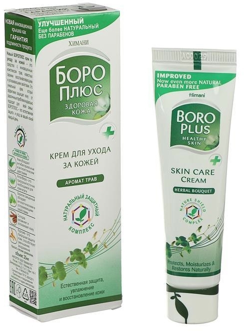 Боро Плюс крем Аромат трав для ухода за кожей (зеленый) Himani, 50мл