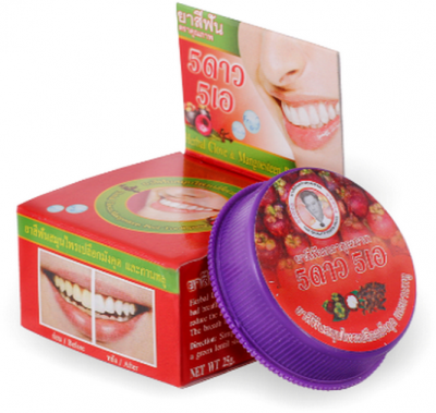Травяная отбеливающая зубная паста с экстрактом Мангостина (Herbal Clove Mangosteen Toothpaste) 5 Star Cosmetic, 25г