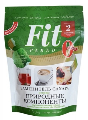 Заменитель сахара смесь подсластителей №10, Fit Parad, 200г Заменитель сахара смесь подсластителей №10, Fit Parad, 200г