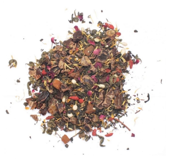 Зеленый чай с манго, годжи и кэробом (Green Tea) Royal Forest, 75 г Зеленый чай с манго, годжи и кэробом (Green Tea) Royal Forest, 75 г