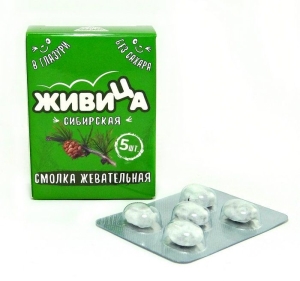 Смолка жевательная "Живица" в глазури, Алтайские Нектар, 0.8 г х 5 шт Смолка жевательная "Живица" в глазури, Алтайские Нектар, 0.8 г х 5 шт