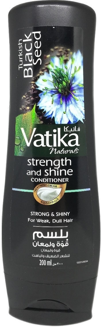 Кондиционер Сила и Блеск для слабых и тусклых волос (Black Seed), Dabur Vatika, 200 мл Кондиционер Сила и Блеск для слабых и тусклых волос (Black Seed), Dabur Vatika, 200 мл