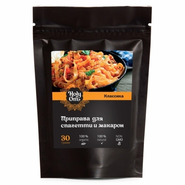 Приправа для спагетти и макарон (Классика), Holy Om, 30 г Приправа для спагетти и макарон (Классика), Holy Om, 30 г